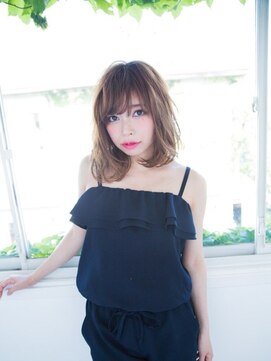 モニカ 横須賀中央店(Monica) デザインカラー/シルキーベージュ/グレージュカラー/斜めバング