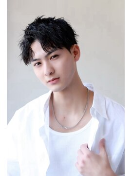 ソイクフ 四条大宮店(SOY-KUFU) アッシュブラックマッシュパーマカルマパーマ