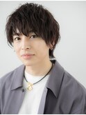 前髪パーマで簡単スタイリングのモテ束感ショートc草加
