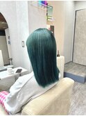 韓国スタイル/グリーンカラー/髪質改善/上通り/熊本/並木坂