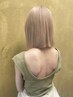 【憧れの透明感】ケアブリーチダブルカラー+似合わせカット+COTA tr/￥17500