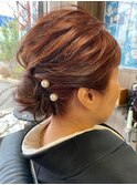 着物向け/お母さまシニヨンヘアアレンジ