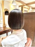 【顎ラインボブ】【ナチュラルブラウン】