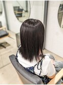 髪質改善縮毛矯正/ミディアムボブ/艶髪/ボリュームダウン