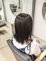 ビーヒアナウ N゜03 金沢駅西店(BE HERE NOW) 髪質改善縮毛矯正/ミディアムボブ/艶髪/ボリュームダウン