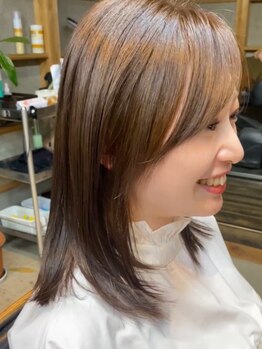 イー(E)の写真/髪のお悩みをカバーするだけでなく、透明感のあるカラーが叶う♪あなたの魅力を引き出します◎
