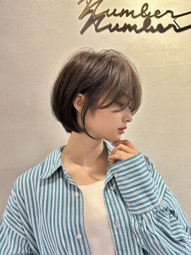 ナンバー 六本松(Number) 大人可愛い20代30代40代丸みショートボブ