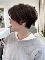 ステアケース 武蔵小杉店(stair:case) 大人ショートレイヤー/ハンサム/白髪ぼかし/武蔵小杉/自由が丘