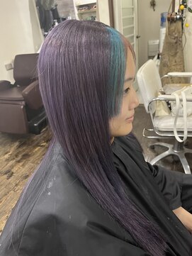 ロール(ROLL) ラベンダー/ターコイズブルー/ポイントカラー/福岡大名