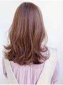 美髪愛されサイドバングデジタルパーマ斜めバング#255f0619