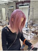 ピンクラベンダーくすみピンクハイトーンカラーパステルピンク