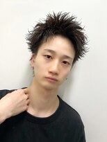 フィフス 天神大名(fifth)&nbsp;ラフな質感の無造作パーマ×スパイキーショートスタイル