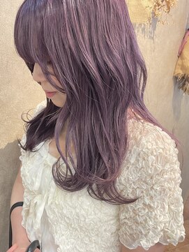 パーミル ルモ クマモト(permille ‰ LUMO Kumamoto) ピンクラベンダー×セミロング