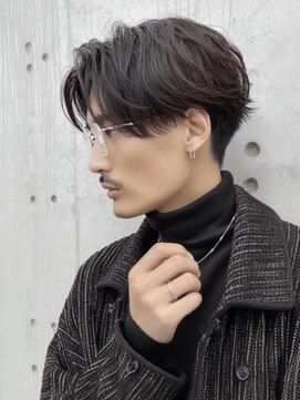 ネハス ナガオカ(nehus.nagaoka) パーマ/サーフカール/スパイキーショート/ブルーブラック