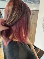 ニースヘアギャラリー 上野御徒町店(Neece hair gallery by across)&nbsp;インナーカラー　ピンク