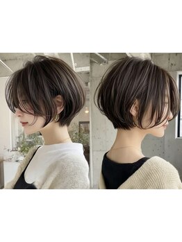 乾かすだけでまとまるショート◇クセや毛量に合わせ、スタイリングしやすくカット致します*【青山/表参道】