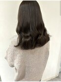 ブリーチなし オリーブグレージュ アッシュ 赤味消し