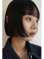 テクネ 天神大名(techne) 天神大名顔周りレイヤーカットミディアムボブタッセルボブパーマ