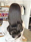 10代20代髪質改善韓国風オリーブグレージュ透明感カラー