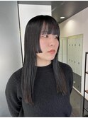 【ハクラ】姫カット ウルフ ぱっつん 顔まわりレイヤー