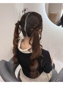 リボンツインテール／梅田ヘアセット