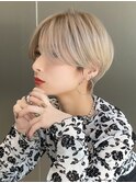30代40代50代耳かけショート前髪なしハンサムショートカット