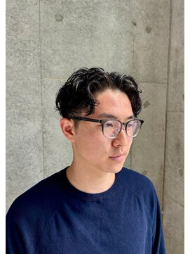 サンキスビューティースタジオ 千葉中央(Sunkissed beauty studio) MEN’S/リバースセンターパート/ニュアンスパーマ/千葉