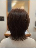 30代40代50代/ミディアムレイヤー/大人ウルフ