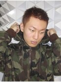 オレンジブラウン オシャレ坊主