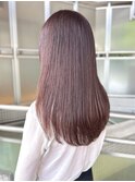 20代30代40代 ラベンダーピンクベージュ/レイヤーロング
