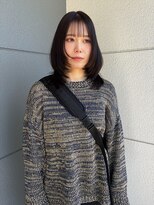 ヘアーアイストゥーレ(HAIR ICI TRE)&nbsp;レイヤーハッシュカット透明感カラーくびれグレージュ　担当桜桃