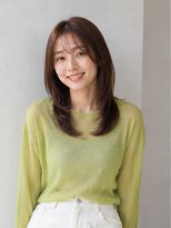 ドット ヘアー ジェム(dot.hair gem)&nbsp;上品レイヤー/レイヤーミディ/マロンブラウンカラー