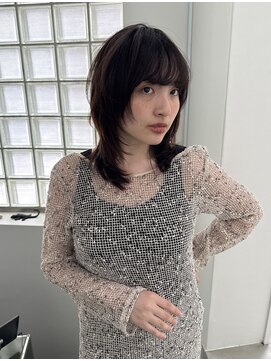 ジェコ ヴェール 祐天寺(gecko.vert) 20代30代/ウルフカット/カジュアルレイヤー/ダークカラー#祐天寺