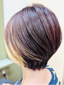 美容室樹蘭子 イオン松山店の写真/しっかり白髪カバーをしながらハリ・コシ・ツヤ・なめらかな手触りを叶える≪ファイバープレックス≫