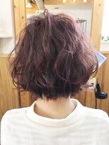 ララテラス(LaLa Terrace)&nbsp;～LaLa Terrace流～ピンクアッシュ×無造作くせ毛風ボブ