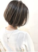 ハイライトが鮮やかな進化系ボブ/kchiara福岡天神川野直人
