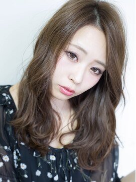 ウナカサ 箕面(unacasa) unacasa☆やんわりパーマ☆セミロング☆