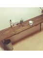 エクファ ヘア リゾート 大津 瀬田店(ex-fa hair resort)&nbsp;DIYした机です！自分で作ると愛着わきます！[瀬田 大津]