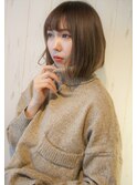 色っぽボブの柔らかとろみシアベージュ☆