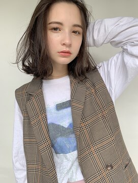 ナル(nalu.) ロブ / 外ハネ / 透明感カラー