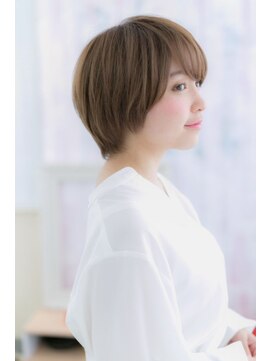 ヘアアンドビューティー ミック(Hair & Beauty miq) 目力強調★斜めバングのラブマッシュショートa