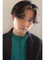 ソイクフ 高田馬場店(SOY-KUFU)&nbsp;MEN'S HAIRマッシュパーマのアッシュブラック