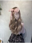 お嬢様アレンジ《波巻きウェーブ》