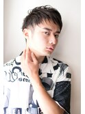 『力石サトシ』束感ショートツーブロックマッシュアップバング