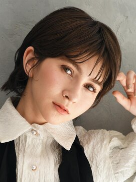 アース コアフュールボーテ 長野駅前店(EARTH coiffure beaute) ナチュラルな丸みウルフショート