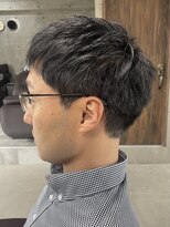 フイ 自由が丘(men's salon Hui)&nbsp;メンズ/アップバング/ツーブロックマッシュ/束感ショート波巻き
