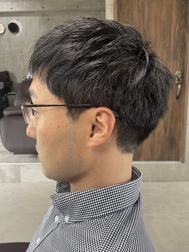 フイ 自由が丘(men's salon Hui) メンズ/アップバング/ツーブロックマッシュ/束感ショート波巻き