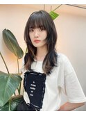イヤリングカラー/ニュアンスカラー/ニュアンスパーマ
