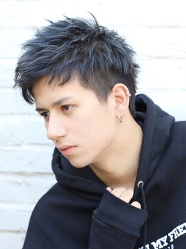 ハレ ヘアサロン(Hale hair salon) Haleビジネスニュアンスパーマブルーブラックフェザーパーマ原宿