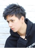 Haleビジネスニュアンスパーマブルーブラックフェザーパーマ原宿